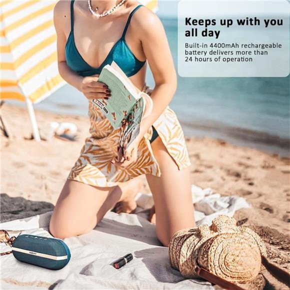 Portable Bluetooth Speakers, IPX7 Waterproof Floating 20W Wireless Speaker - Picture 3 of 6